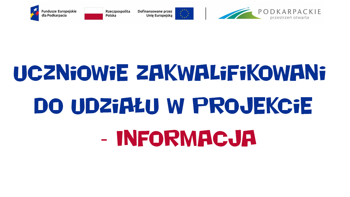 Uczniowie zakwalifikowani do udziału w projekcie - deklaracje