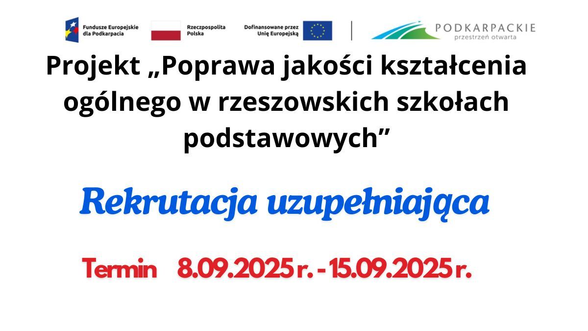 Rekrutacja uzupełniająca do zajęć projektowych - wyniki