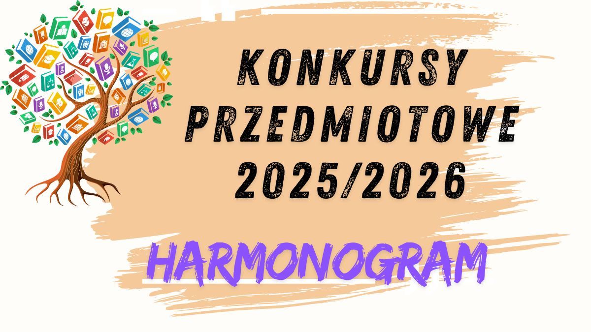 Harmonogram konkursów przedmiotowych